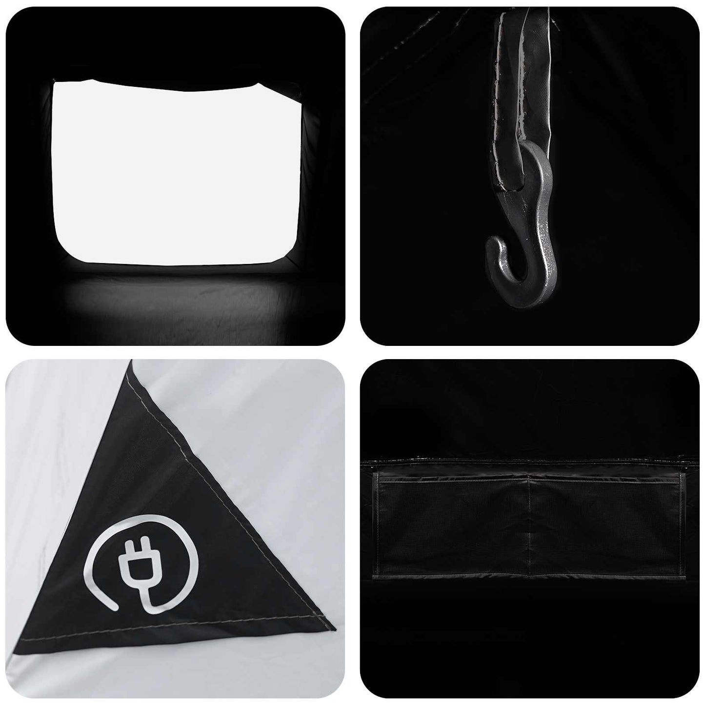Cabin Tent White Blackout 300 x 210 x 156 cm Polyester