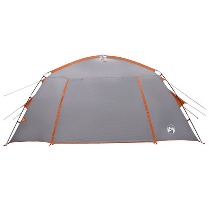 Cabin Tent Grey and Orange 400 x 210 x 180 cm Polyester
