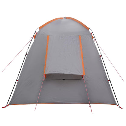 Cabin Tent Grey and Orange 400 x 210 x 180 cm Polyester