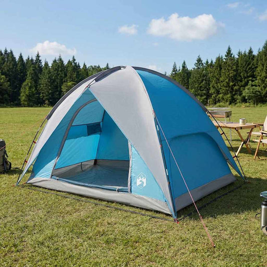 Camping Tent with Rainfly Water-resistant Dome Blue