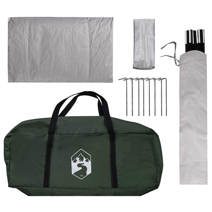 Camping Tent with Rainfly Water-resistant Dome Army Green