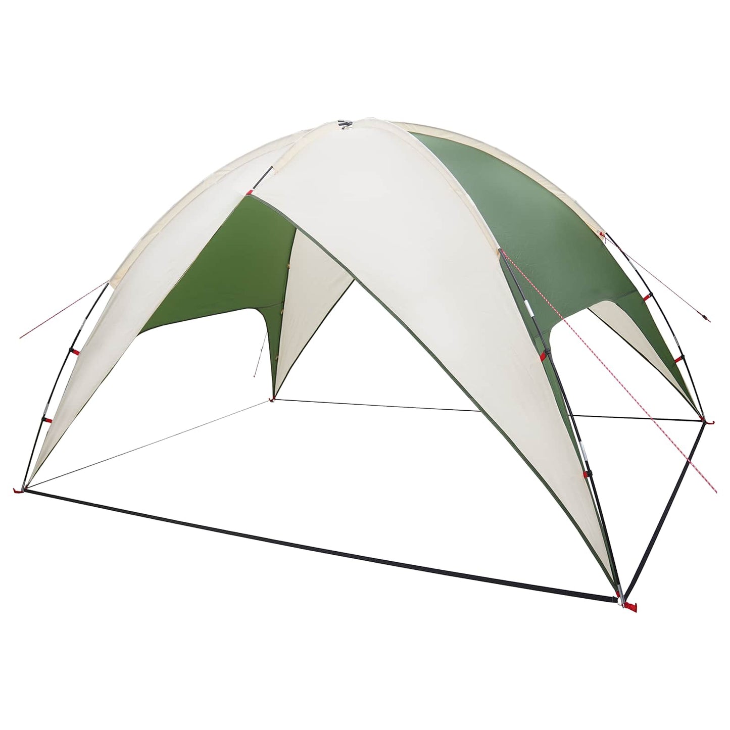 Camping Tent with Rainfly Water-resistant Dome Green 4-Person