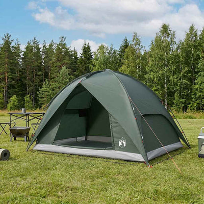 Camping Tent with Rainfly Water-resistant Dome Army Green