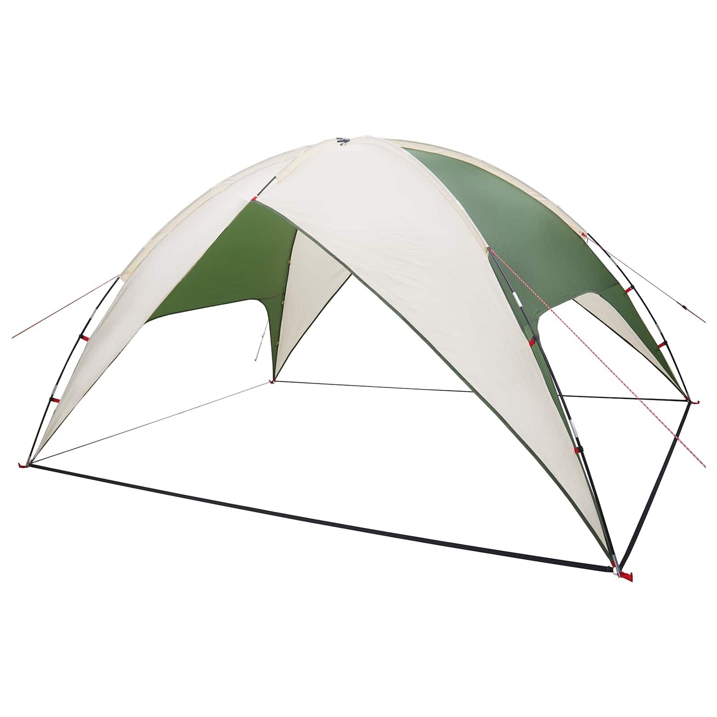 Camping Tent with Rainfly Water-resistant Dome Green