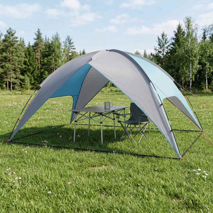 Camping Tent with Rainfly Water-resistant Dome Blue