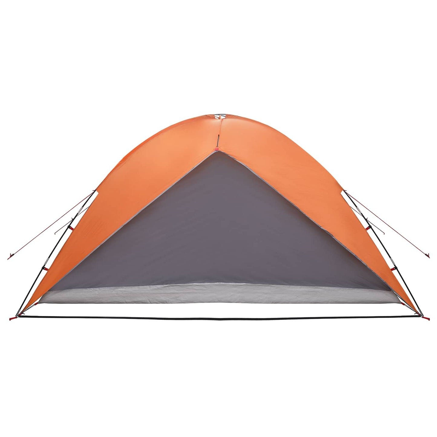 Camping Tent with Rainfly Water-resistant Dome Grey and Orange