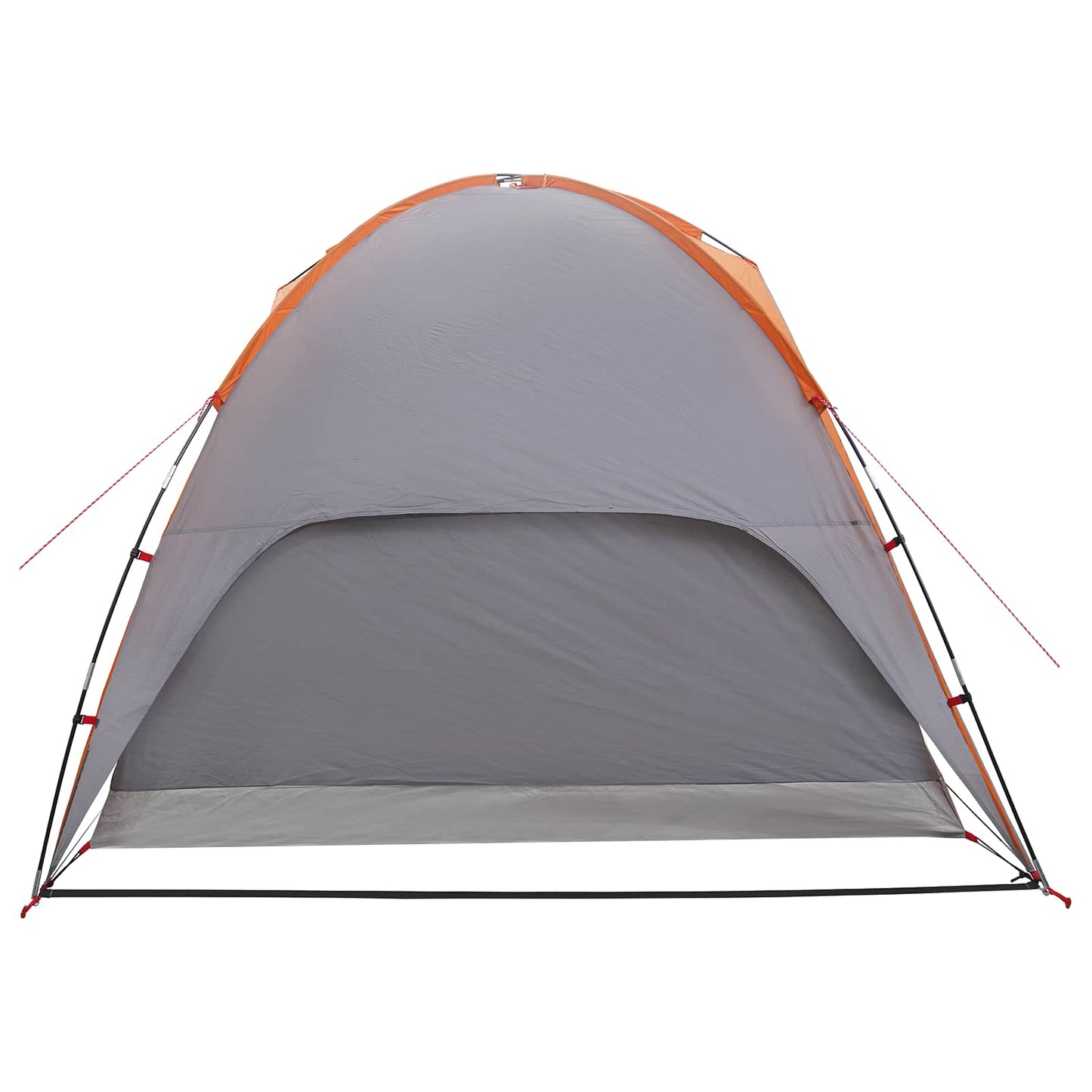 Camping Tent with Rainfly Water-resistant Dome Grey and Orange