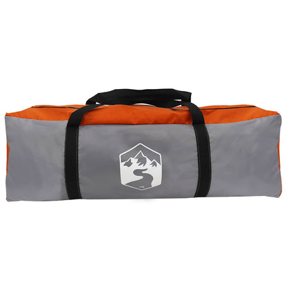 Car Tent Grey and Orange 239 x 210 x 210 cm Polyester and Steel