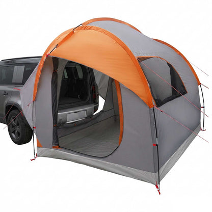 Car Tent Grey and Orange 239 x 210 x 210 cm Polyester and Steel