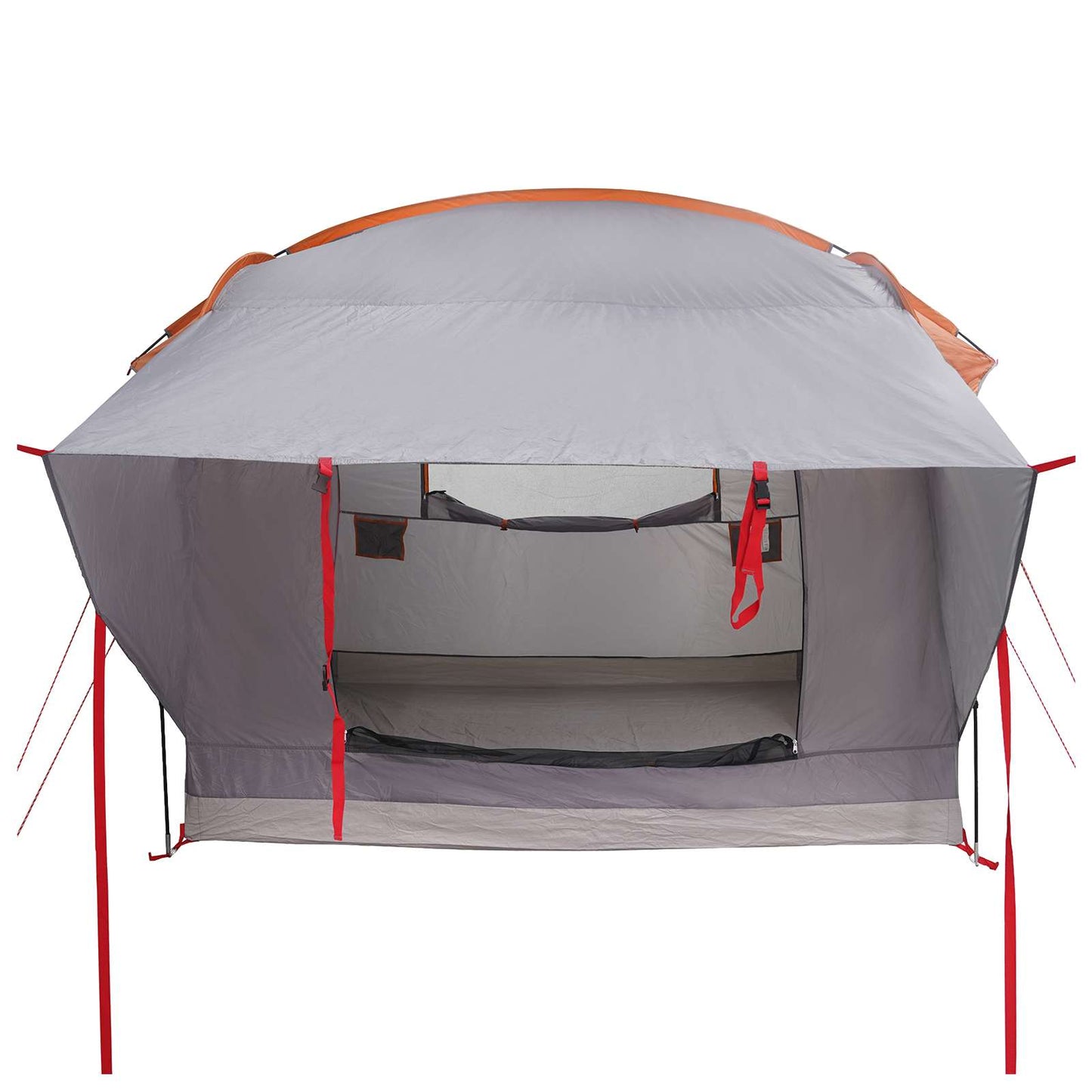 Car Tent Grey and Orange 239 x 210 x 210 cm Polyester and Steel