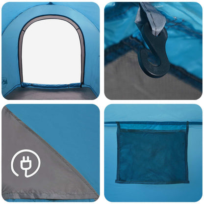 Car Tent with Roof Blue 200 x 170 x 170 cm Polyester and Steel