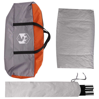 Car Tent 200 x 170 x 170 cm Grey and Orange Polyester and Steel