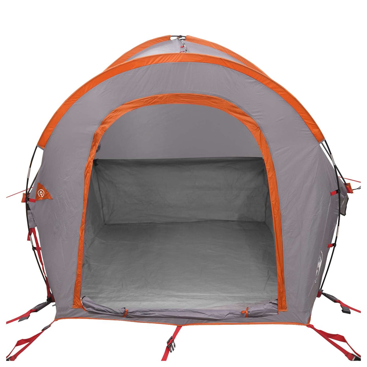 Car Tent 200 x 170 x 170 cm Grey and Orange Polyester and Steel