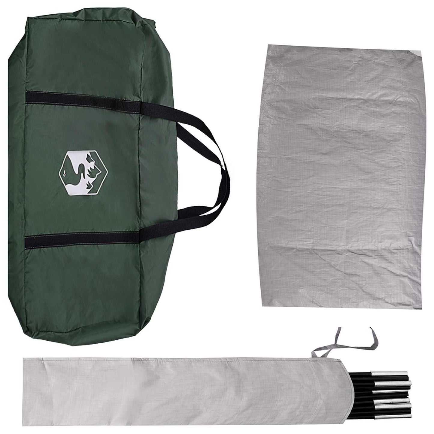 Car Tent 200 x 170 x 170 cm Army Green Polyester and Steel