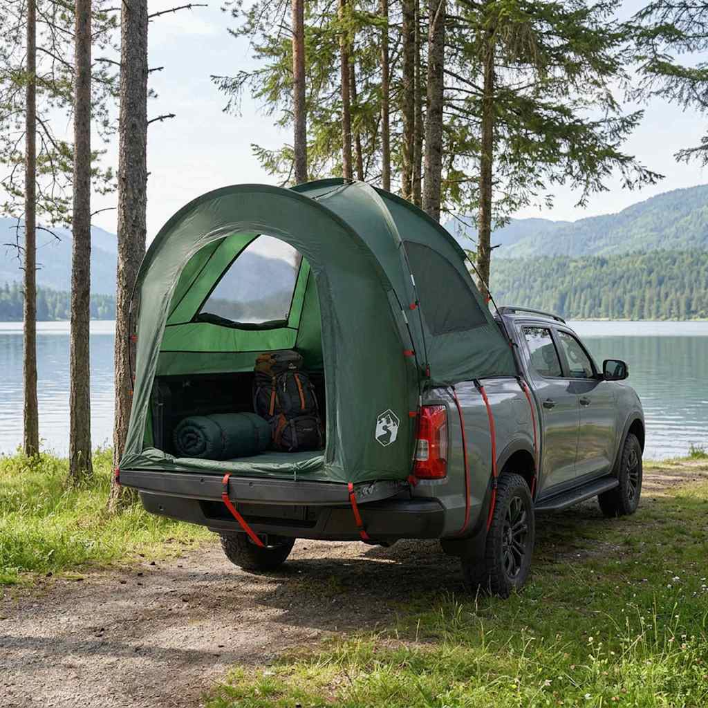 Car Tent Army Green 200 x 170 x 170 cm Polyester and Steel