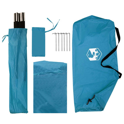 Car Tent 308 x 215 x 220 cm Blue Polyester and Steel