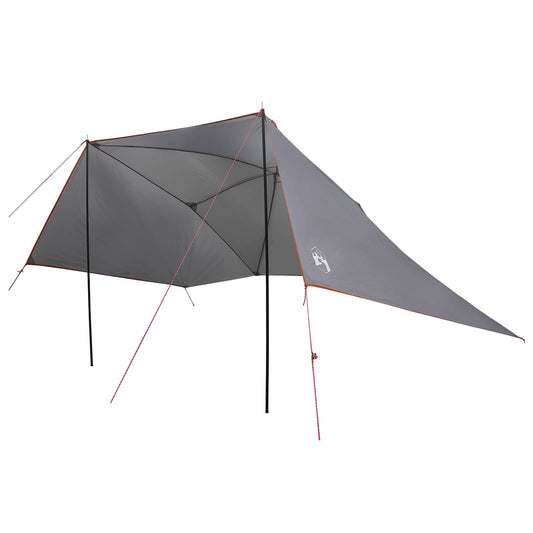 Car Tent Grey and Orange 308 x 215 x 220 cm Polyester and Steel