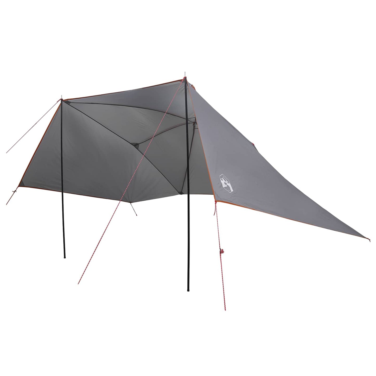 Car Tent 308 x 215 x 220 cm Grey and Orange Polyester and Steel