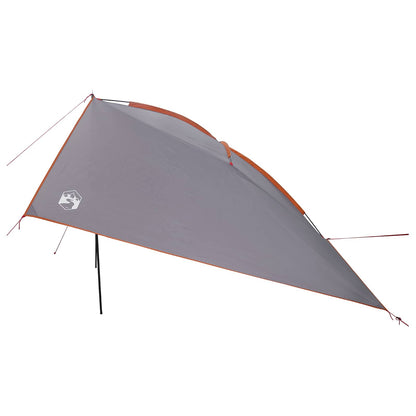 Car Tent 308 x 215 x 220 cm Grey and Orange Polyester and Steel