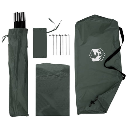 Car Tent 308 x 215 x 220 cm Army Green Polyester and Steel