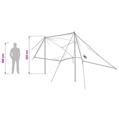 Car Tent Army Green 308 x 215 x 220 cm Polyester and Steel