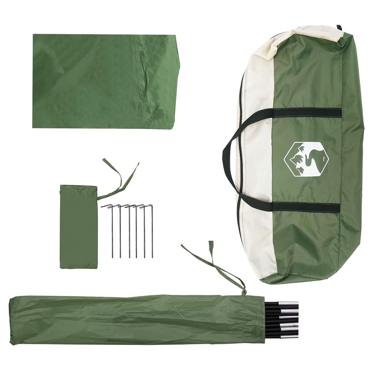 Car Tent 350 x 250 cm Green Polyester and Steel