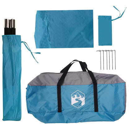 Car Tent 350 x 250 cm Blue Polyester and Steel