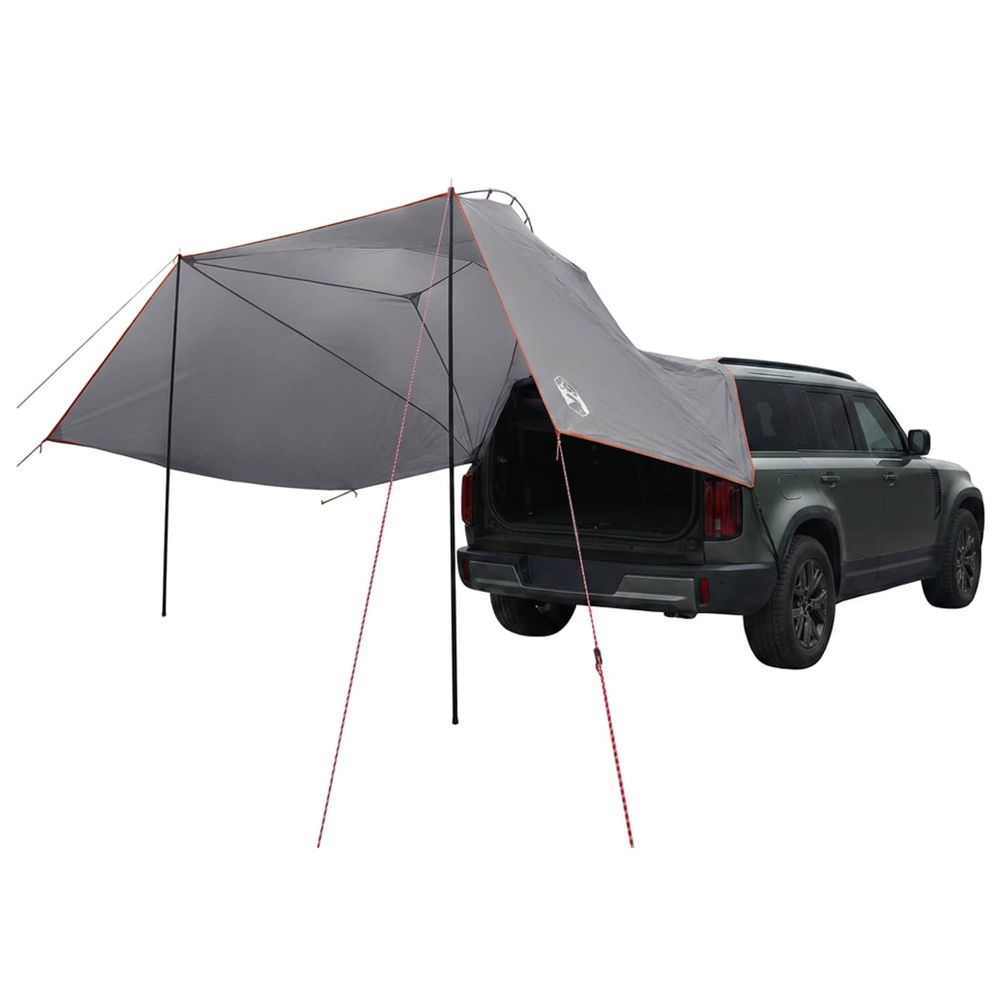Car Tent 350 x 250 cm Grey and Orange Polyester and Steel
