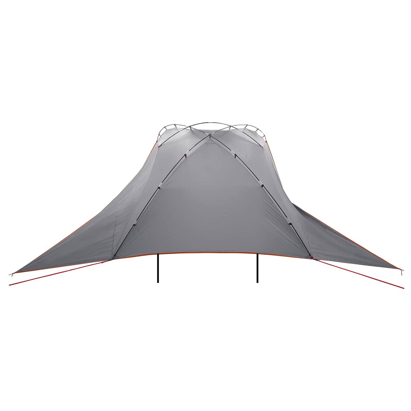Car Tent Grey and Orange 350 x 250 cm Polyester and Steel