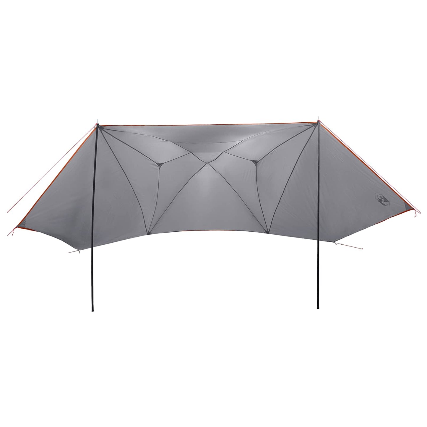 Car Tent 350 x 250 cm Grey and Orange Polyester and Steel