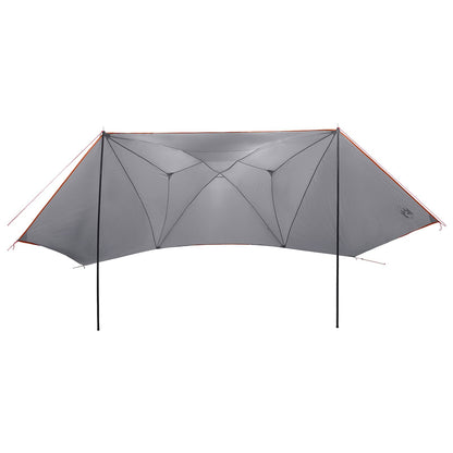 Car Tent 350 x 250 cm Grey and Orange Polyester and Steel