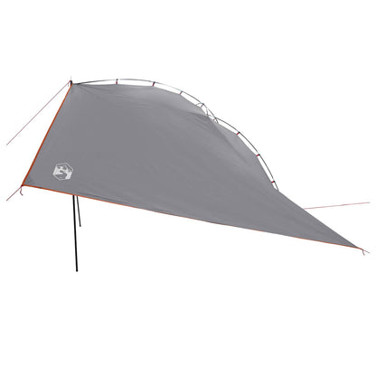 Car Tent 350 x 250 cm Grey and Orange Polyester and Steel