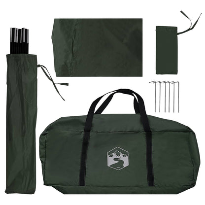 Car Tent 350 x 250 cm Army Green Polyester and Steel