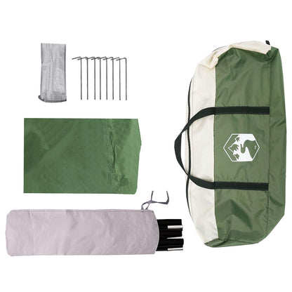 Vehicle Awning Green 518 x 580 x 215 cm Polyester and Steel