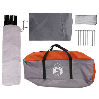 Vehicle Awning with Roof Grey and Orange 518 x 580 x 215 cm
