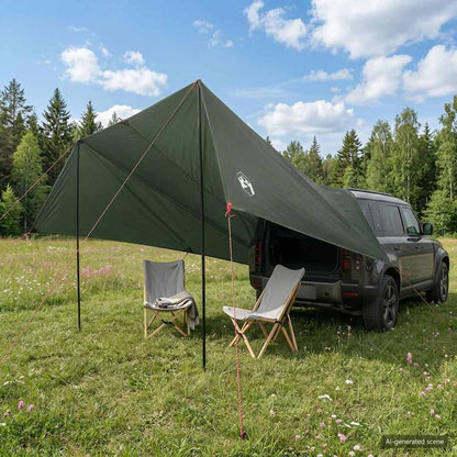 Vehicle Awning with Roof Army green 518 x 580 x 215 cm