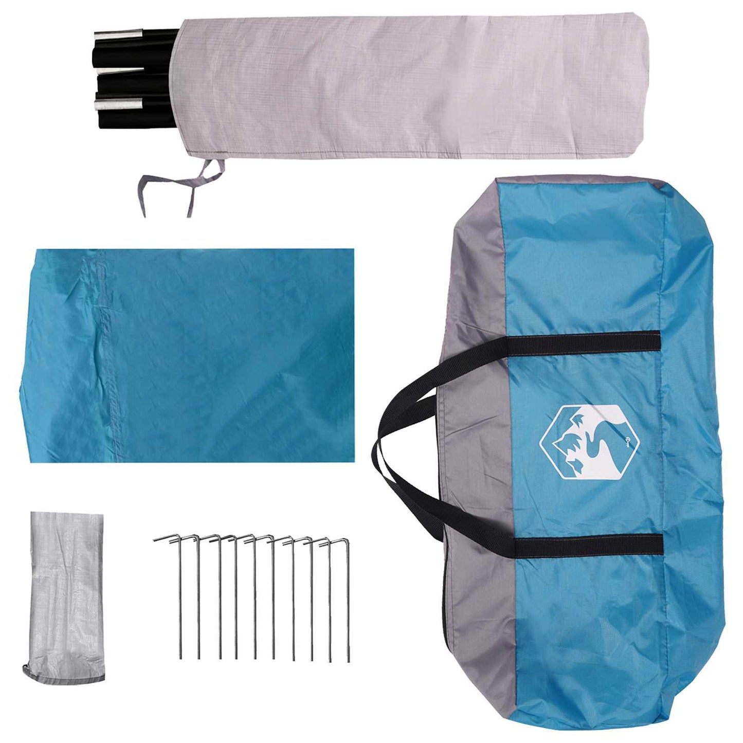 Tailgate Awning Water-resistant 405 x 280 x 220 cm Blue