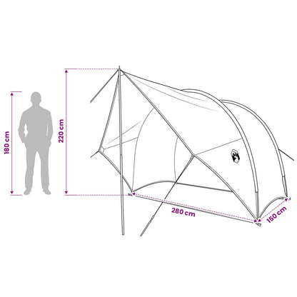 Tailgate Awning Water-resistant Grey and Orange