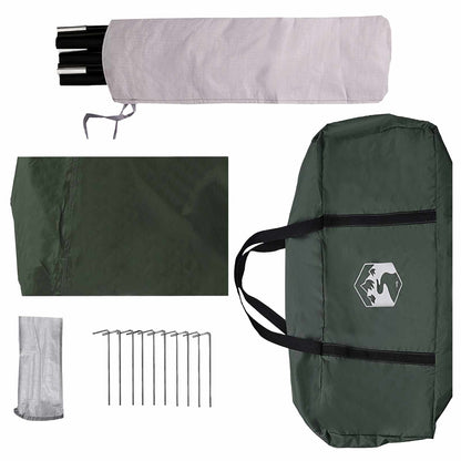Tailgate Awning Water-resistant 405 x 280 x 220 cm Army Green