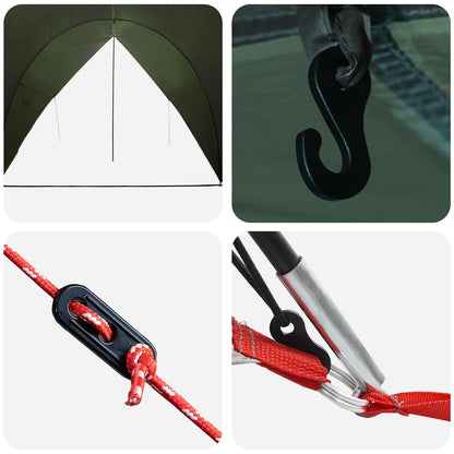 Tailgate Awning Water-resistant 405 x 280 x 220 cm Army Green