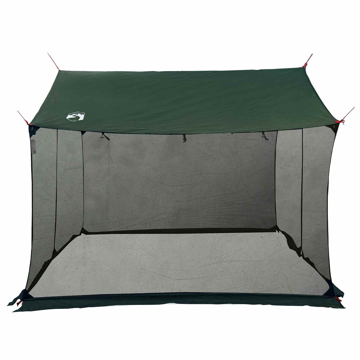 Camping Tarp with Mesh Walls Army Green 340 x 260 x 220 cm