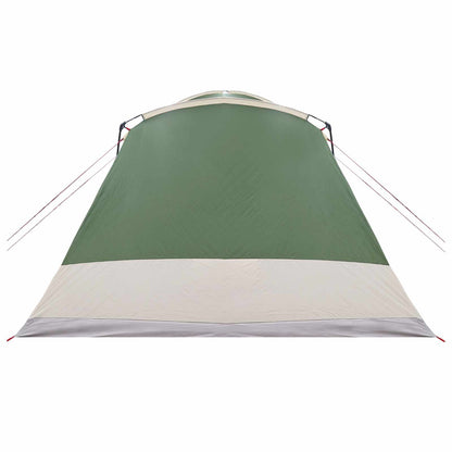 Cabin Tent with Roof Green 12-Person Polyester and Steel