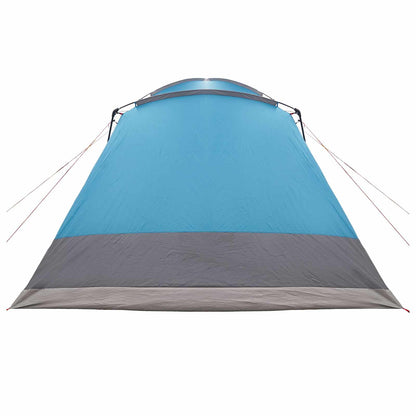 Cabin Tent with Roof Blue 12-Person Polyester and Steel
