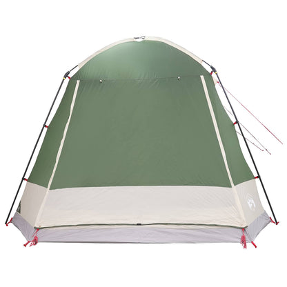 Cabin Tent with Roof Green 8-Person Polyester and Steel