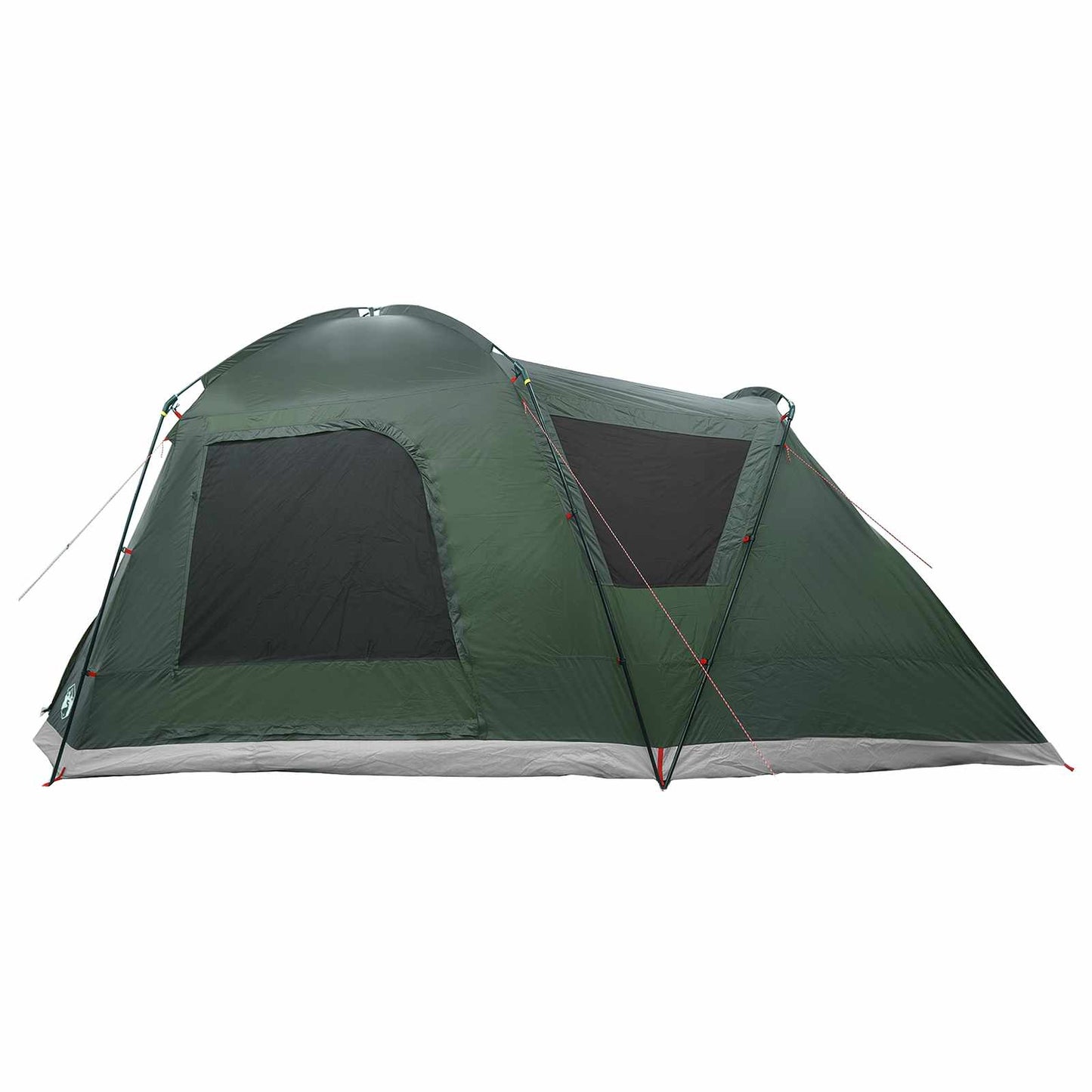 Cabin Tent with Roof Army green 8-Person Polyester and Steel