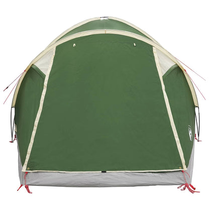 Cabin Tent with Roof Green 4-Person Polyester and Steel