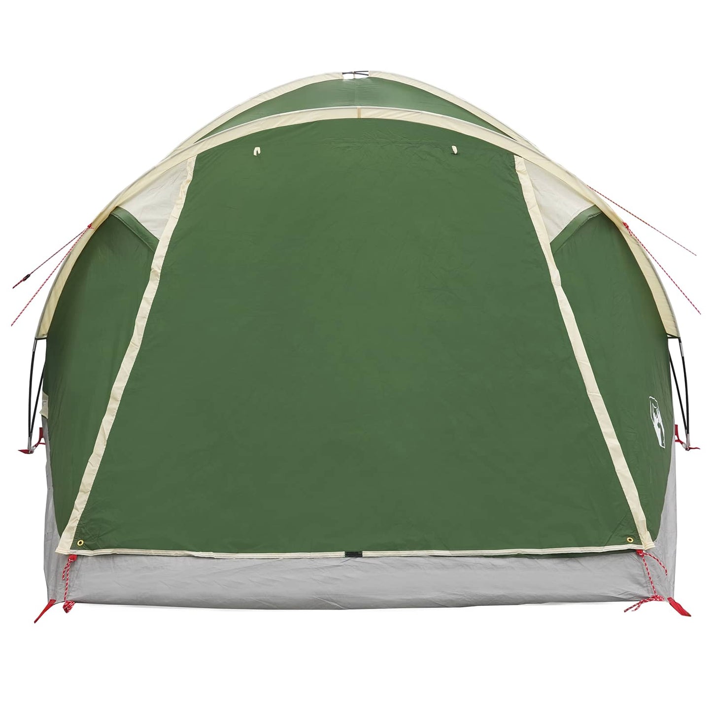 Cabin Tent with Roof Green 6-Person Polyester and Steel