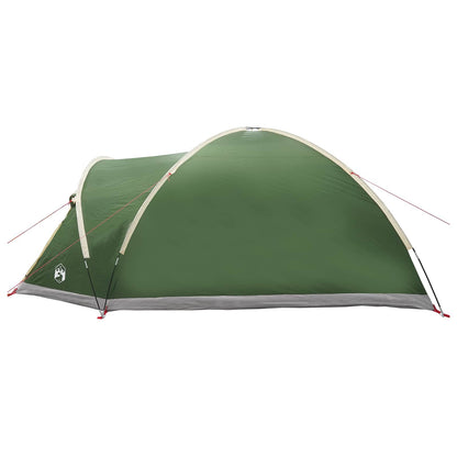 Cabin Tent with Roof Green 6-Person Polyester and Steel