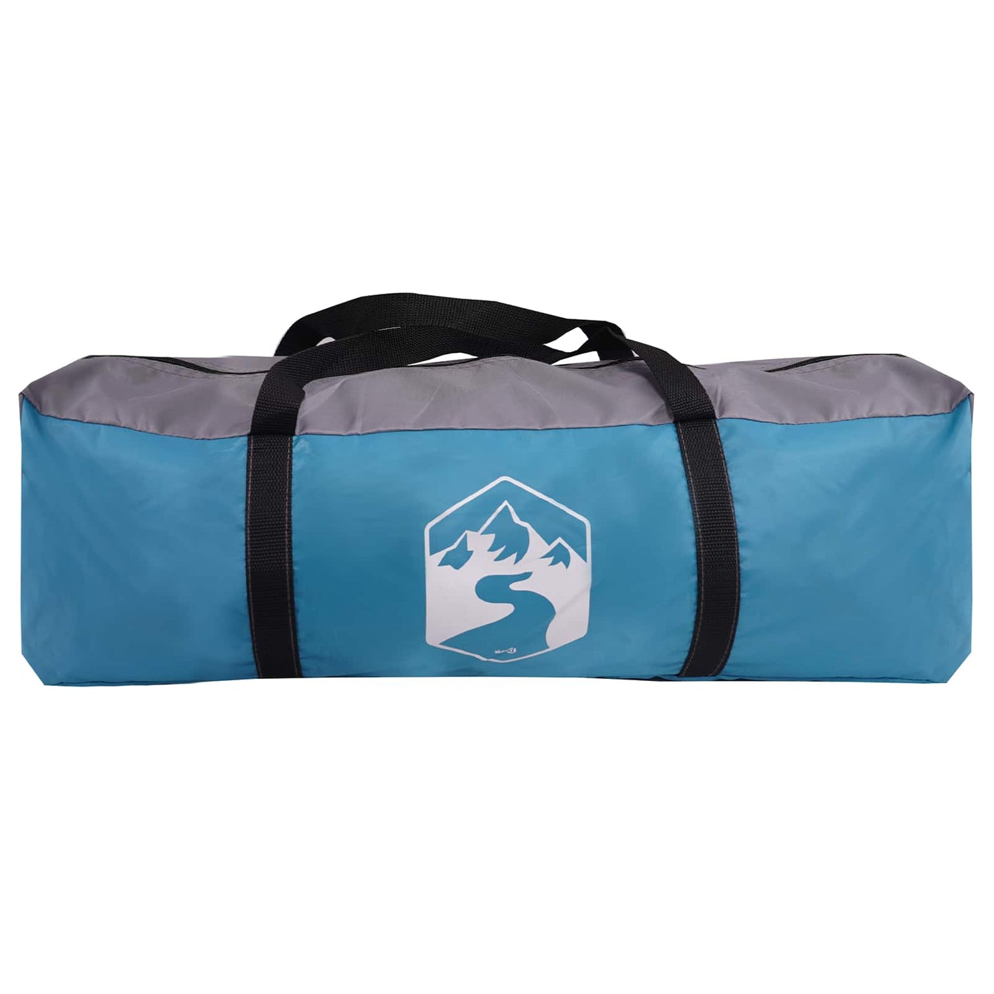 Cabin Tent with Roof Blue 6-Person Polyester and Steel