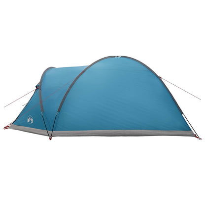 Cabin Tent with Roof Blue 6-Person Polyester and Steel